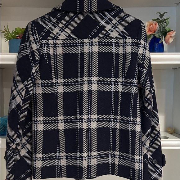 Talbots Navy and White Plaid Jacket - Picture 9 of 13